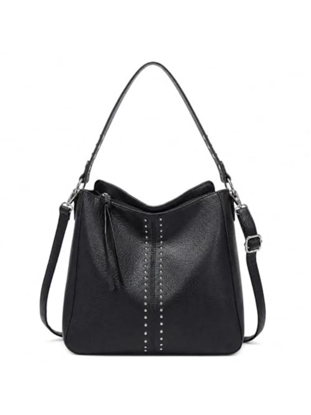 Black Hobo Bag for Women Crossbody Purse and Handbags Ladies Chic